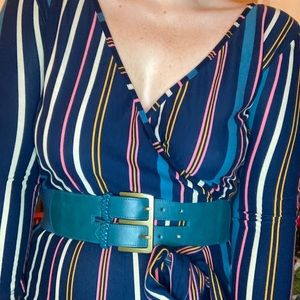 Adorable teal double belt from Old Navy.